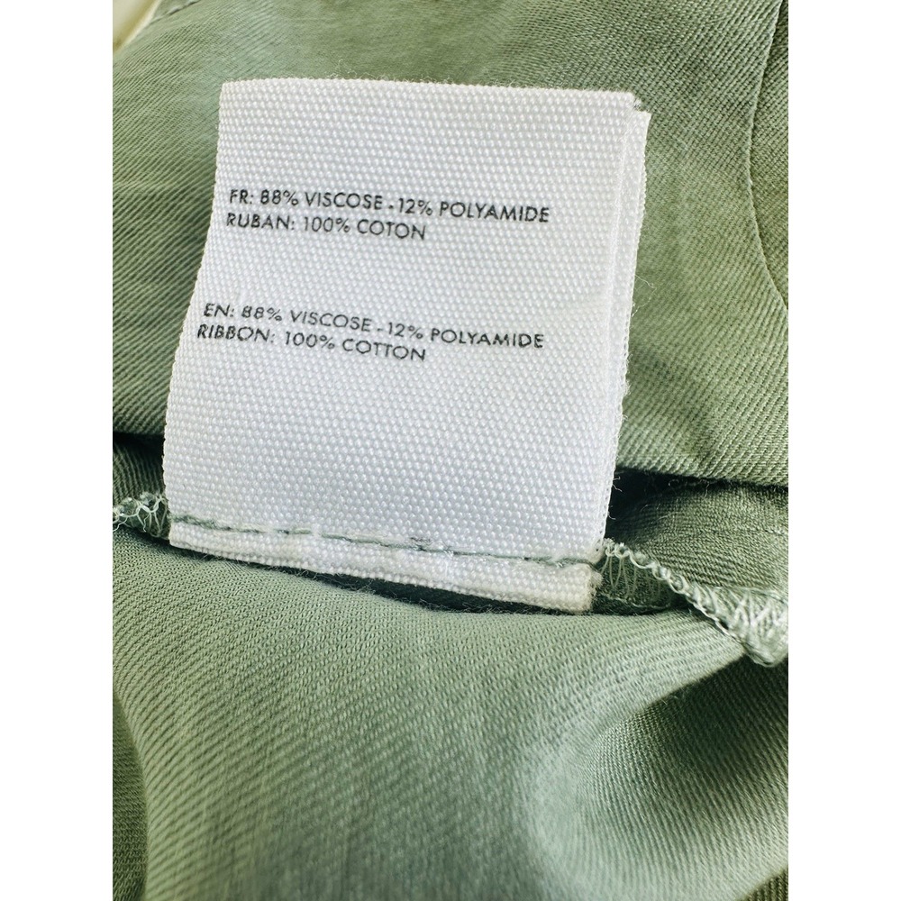 Jacquemus Abanada Draped Embellished Twill Maxi Skirt Euro Size 36 Sage Green - Picture 13 of 15